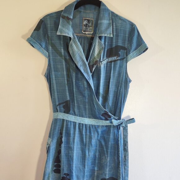 Da-Nang Surplus IndoChine Originale Cargo Wrap Dress Lace Dainty Feminine Medium - Picture 1 of 10